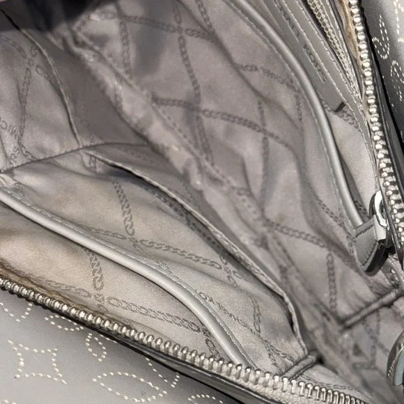 Michael Kors MICHAEL Mercer Gallery Gray Leather Tote - Picture 11 of 13